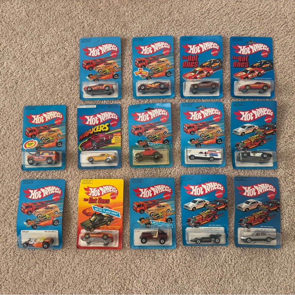 Vintage Hot Wheels Diecast Cars – 14 New in Package